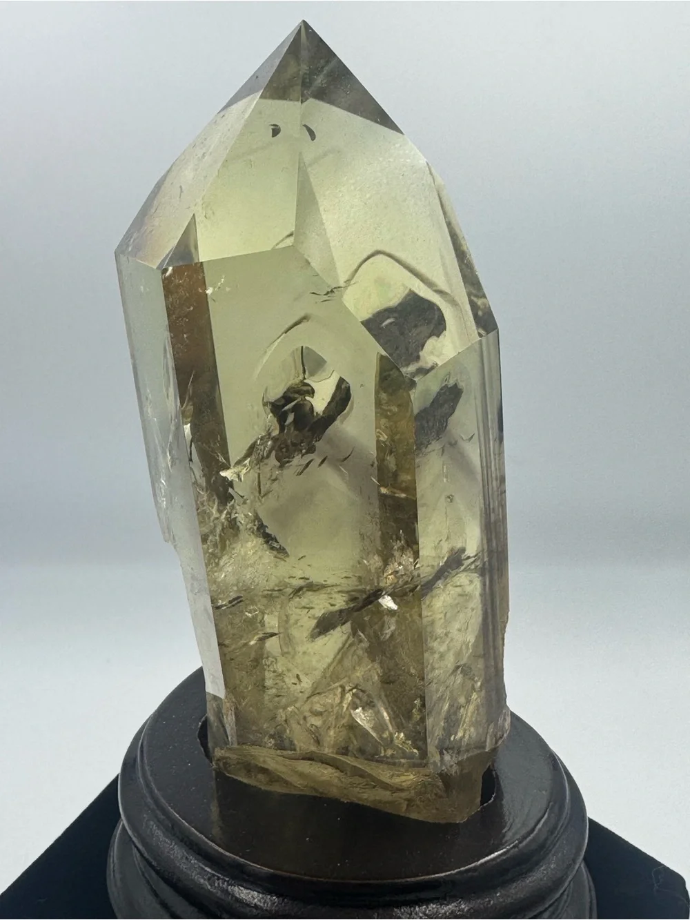 Citrine Point Crystal with Phantom Brazil